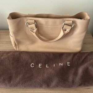 Celine vintage Beige Leather Boogie Bag Purse